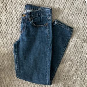 J Crew toothpick mid rise skinny ankle jean